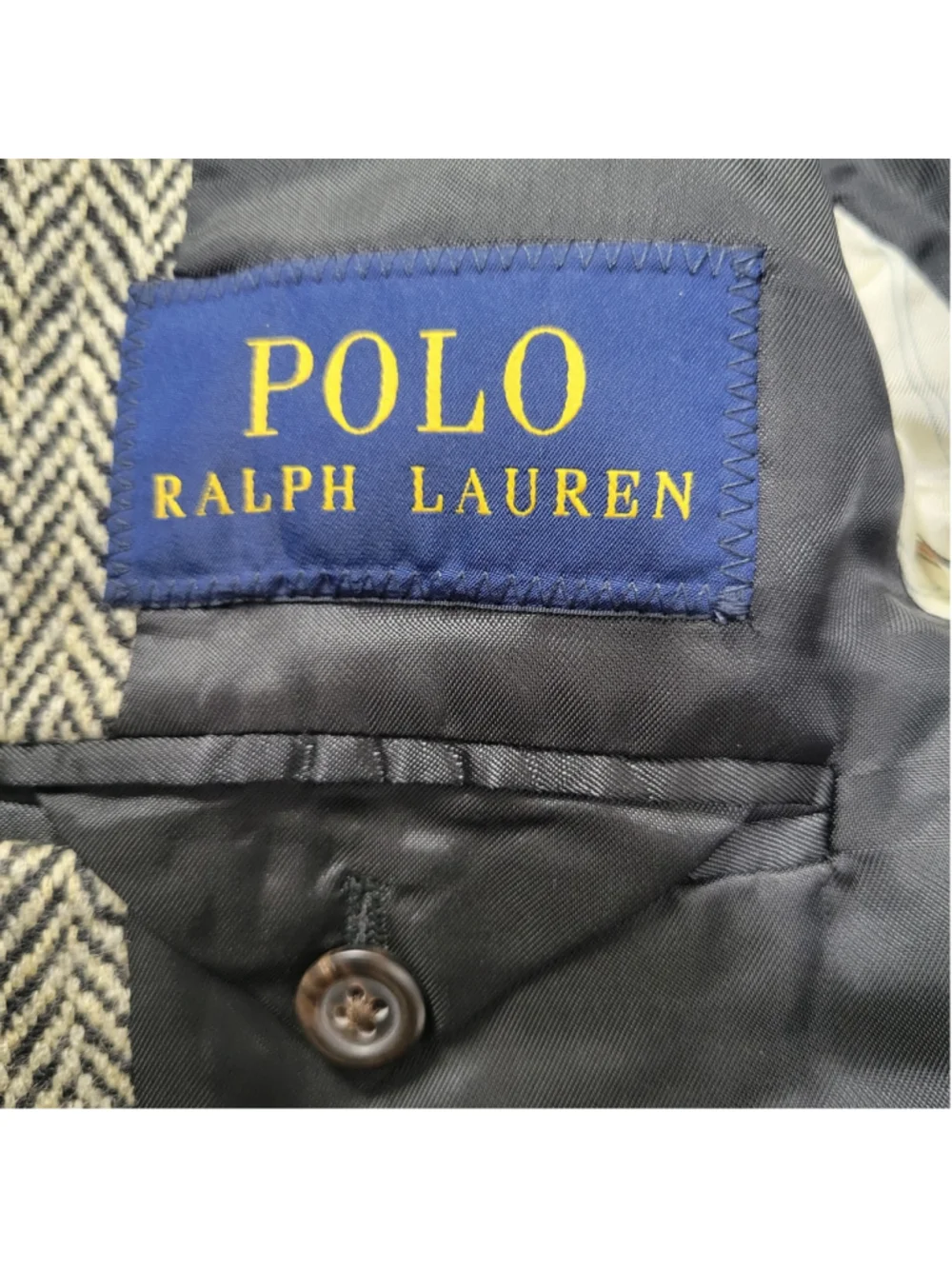 Polo Ralph Lauren Made In Italy Boys Tweed Wool 3-Button Center Vent Blazer 10